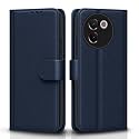 Pikkme Flip Cover for Vivo V30e 5G| Leather Finish | Shockproof with Card Pockets &amp; Wallet Stand | Ultimate Protection Case(Blue)