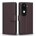 Pikkme Flip Cover for Vivo V40e 5G / iQOO Z9s 5G | Leather Finish | Shockproof with Card Pockets &amp; Wallet Stand | Ultimate Protection Case(Coffee)
