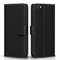 Pikkme Flip Cover for Vivo V5 / V5S / Y66 / Y67 | Leather Finish | Shockproof with Card Pockets &amp; Wallet Stand | Ultimate Protection Case (Black)