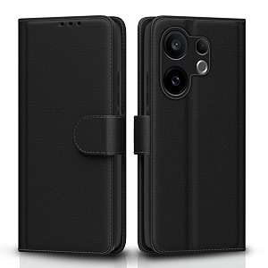 pikkme flip cover for vivo v60 5g  vivo t4 pro 5g leather finish  inside tpu with card pockets  wallet stand and shock proof  complete protection flip caseblack