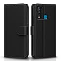 Pikkme Flip Cover for Vivo Y30| Leather Finish | Shockproof with Card Pockets &amp; Wallet Stand | Ultimate Protection Case(Black)