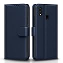 Pikkme Flip Cover for Vivo Y91 / Y93 / Y95| Leather Finish | Shockproof with Card Pockets &amp; Wallet Stand | Ultimate Protection Case(Blue)