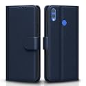 Pikkme Honor 8X Flip Case Leather Finish | Inside TPU with Card Pockets | Wallet Stand and Shock Proof | Magnetic Closing | Complete Protection Flip Cover for Honor 8X (Blue)