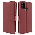 Pikkme Infinix Smart 5 Flip Cover | PU Leather Finish | 360 Protection | Wallet &amp; Stand | Strong Magnetic Flip Case for Infinix Smart 5 (Brown)