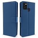 Pikkme Infinix Smart 5 Flip Cover | PU Leather Finish | 360 Protection | Wallet &amp; Stand | Strong Magnetic Flip Case for Infinix Smart 5 (Blue)