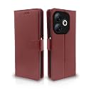 Pikkme Infinix Smart 8 HD Flip Cover Leather Finish | Inside TPU with Card Pockets | Wallet Stand and Shock Proof | Complete Protection Flip Case (Brown)