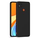 Pikkme Mi Redmi 10A / Redmi 9 / Redmi 9C / 9 Activ/Poco C31 Back Cover Soft Matte Liquid Silicone TPU | Camera Protection | Shockproof Slim Back Case (Black)