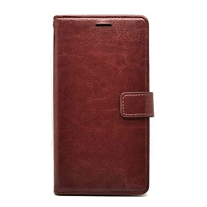 pikkme mi mix 2 flip cover magnetic leather wallet case shockproof tpu for mi mix 2 brown