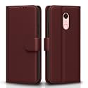 Pikkme Mi Redmi Note 5 Flip Case Leather Finish | Inside TPU with Card Pockets | Wallet Stand and Shock Proof | Magnetic Closing | Complete Protection Flip Cover for Mi Redmi Note 5 (Brown)