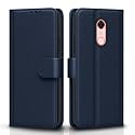 Pikkme Mi Redmi Note 5 Flip Case Leather Finish | Inside TPU with Card Pockets | Wallet Stand and Shock Proof | Magnetic Closing | Complete Protection Flip Cover for Mi Redmi Note 5 (Blue)