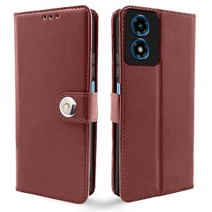 Pikkme Moto G04 Flip Cover Leather Finish