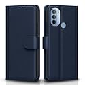 Pikkme Moto G31 Flip Cover | PU Leather Finish | 360 Protection | Wallet &amp; Stand | Strong Magnetic Flip Case for Moto G31 (Blue)
