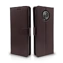 Pikkme Moto X4 Flip Cover Leather Finish | Inside TPU with Card Pockets | Wallet Stand | Complete Protection Flip Case (Coffee)