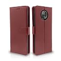 Pikkme Moto X4 Flip Cover Leather Finish | Inside TPU with Card Pockets | Wallet Stand | Complete Protection Flip Case (Brown)