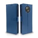 Pikkme Moto X4 Flip Cover Leather Finish | Inside TPU with Card Pockets | Wallet Stand | Complete Protection Flip Case (Blue)