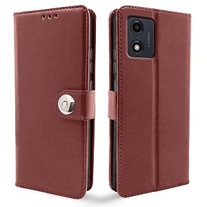 Pikkme Motorola Moto E13 Flip Cover Leather