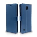Pikkme Nokia C01 Plus Flip Cover | PU Leather Finish | 360 Protection | Wallet &amp; Stand | Strong Magnetic Flip Case for Nokia C01 Plus (Blue)