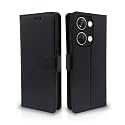 Pikkme OnePlus Nord 3 5G Flip Cover Leather Finish | Inside TPU with Card Pockets | Wallet Stand and Shock Proof | Complete Protection Flip Case (Black)