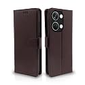 Pikkme OnePlus Nord 3 5G Flip Cover Leather Finish | Inside TPU with Card Pockets | Wallet Stand and Shock Proof | Complete Protection Flip Case (Coffee)