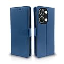 Pikkme OnePlus Nord 3 5G Flip Cover Leather Finish | Inside TPU with Card Pockets | Wallet Stand and Shock Proof | Complete Protection Flip Case (Blue)