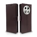 Pikkme Oppo A2 Pro 5G Flip Cover Leather Finish | Inside TPU with Card Pockets | Wallet Stand and Shock Proof | Complete Protection Flip Case (Coffee)