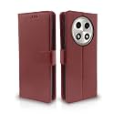 Pikkme Oppo A2 Pro 5G Flip Cover Leather Finish | Inside TPU with Card Pockets | Wallet Stand and Shock Proof | Complete Protection Flip Case (Brown)