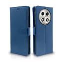 Pikkme Oppo A2 Pro 5G Flip Cover Leather Finish | Inside TPU with Card Pockets | Wallet Stand and Shock Proof | Complete Protection Flip Case (Blue)