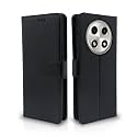 Pikkme Oppo A2 Pro 5G Flip Cover Leather Finish | Inside TPU with Card Pockets | Wallet Stand and Shock Proof | Complete Protection Flip Case (Black)