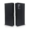 Pikkme Oppo A52 Flip Case Leather Finish | Inside TPU with Card Pockets | Wallet Stand and Shock Proof | Magnetic Closing | Complete Protection Flip Cover for Oppo A52 (Black)