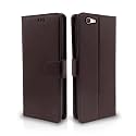 Pikkme Oppo F1s Flip Cover Leather Finish | Inside TPU with Card Pockets | Wallet Stand and Shock Proof | Magnetic Closing | Complete Protection Flip Case (Coffee)