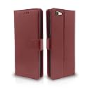 Pikkme Oppo F1s Flip Cover Leather Finish | Inside TPU with Card Pockets | Wallet Stand and Shock Proof | Magnetic Closing | Complete Protection Flip Case (Brown)