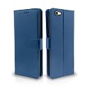 Pikkme Oppo F1s Flip Cover Leather Finish | Inside TPU with Card Pockets | Wallet Stand and Shock Proof | Magnetic Closing | Complete Protection Flip Case (Blue)