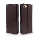 Pikkme Oppo F3 Flip Cover Leather Finish | Inside TPU with Card Pockets | Wallet Stand and Shock Proof | Magnetic Closing | Complete Protection Flip Case (Coffee)
