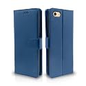Pikkme Oppo F3 Flip Cover Leather Finish | Inside TPU with Card Pockets | Wallet Stand and Shock Proof | Magnetic Closing | Complete Protection Flip Case (Blue)