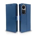 Pikkme Oppo Reno 10 5G Flip Cover Leather Finish | Inside TPU with Card Pockets | Wallet Stand and Shock Proof | Complete Protection Flip Case (Blue)