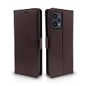 Pikkme Realme 9 Pro Flip Case Leather Finish | Inside TPU with Card Pockets | Wallet Stand and Shock Proof | Magnetic Closing | Complete Protection Flip Cover for Realme 9 Pro (Coffee)