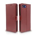 Pikkme Realme C2 Flip Case Leather Finish | Inside TPU with Card Pockets | Wallet Stand and Shock Proof | Magnetic Closing | Complete Protection Flip Cover for Realme C2 (Brown)
