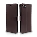 Pikkme Realme C2 Flip Case Leather Finish | Inside TPU with Card Pockets | Wallet Stand and Shock Proof | Magnetic Closing | Complete Protection Flip Cover for Realme C2 (Coffee)