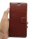 Pikkme Realme Narzo 20 Pro Leather Flip Cover Wallet Case for Realme Narzo 20 Pro (Brown)