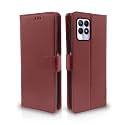 Pikkme Realme Narzo 50 4G / Realme 8i 4G Flip Cover Leather Finish | Inside TPU with Card Pockets | Wallet Stand and Shock Proof | Complete Protection Flip Case (Brown)