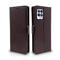 Pikkme Realme Narzo 50 4G / Realme 8i 4G Flip Cover Leather Finish | Inside TPU with Card Pockets | Wallet Stand and Shock Proof | Complete Protection Flip Case (Coffee)