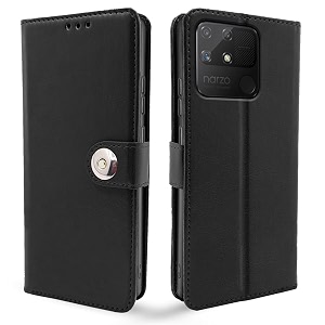 Pikkme Realme Narzo 50A Flip Cover Leather