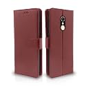 Pikkme Redmi 5 Flip Cover Leather Finish | Inside TPU with Card Pockets | Wallet Stand and Shock Proof | Complete Protection Flip Case (Brown)
