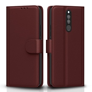 pikkme redmi 8 flip cover case  leather flip back covers cases for redmi 8  wallet case full protection magnetic closure redmi 8 back cover