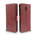 Pikkme Redmi 8A Flip Cover Case Leather Finish | Inside TPU with Card Pockets | Wallet Stand | Shock Proof | Magnetic Closure | 360 Degree Complete Protection Flip Cover for Xiaomi Redmi 8A - Brown