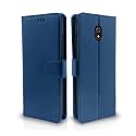 Pikkme Redmi 8A Flip Cover Magnetic Leather Wallet Case Shockproof TPU for Redmi 8A (Blue)
