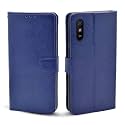 Pikkme Redmi 9A / 9i Leather Flip Cover Wallet Case for Redmi 9A / 9i (Blue)