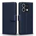 Pikkme Redmi Note 13 5G Flip Cover Leather Finish | Inside TPU with Card Pockets | Wallet Stand and Shock Proof | Complete Protection Flip Case (Blue)