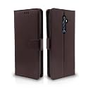 Pikkme Reno 2Z / 2F Flip Case Leather Finish | Inside TPU with Card Pockets | Wallet Stand and Shock Proof | Magnetic Closing | Complete Protection Flip Cover for Reno 2Z / 2F (Coffee)