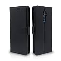Pikkme Reno 2Z / 2F Flip Case Leather Finish | Inside TPU with Card Pockets | Wallet Stand and Shock Proof | Magnetic Closing | Complete Protection Flip Cover for Reno 2Z / 2F (Black)